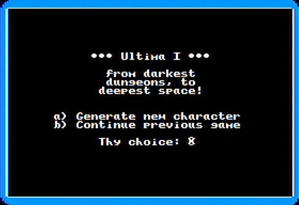 screenshot_1_Embarking on a Retro Quest: The Trials and Triumphs of Ultima I