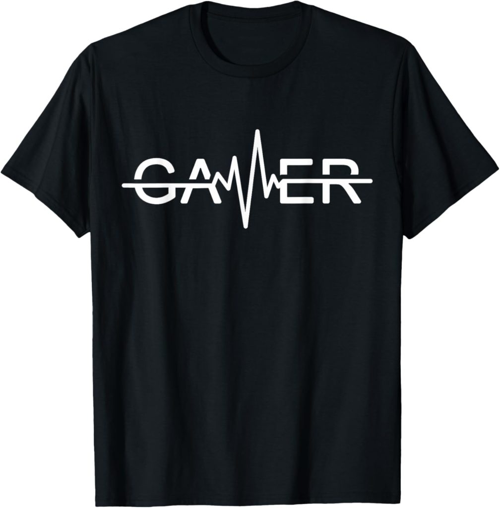 Gamer Heartbeat Graphic Tee – Comfort and Style for Every Player